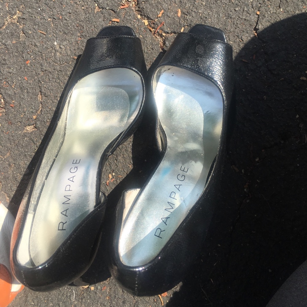 Open toe Rampage heels